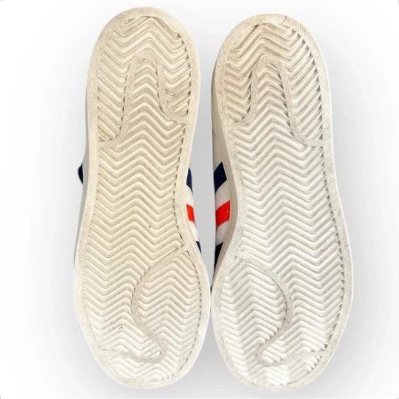 ADIDAS Superstar Shoes in Off White /Better Scarlet /Solar Red, Size 7 - Picture 13 of 16